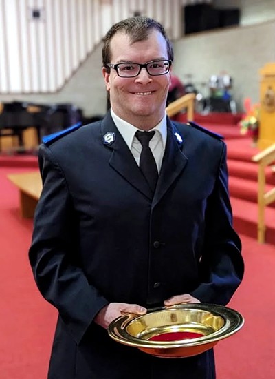 On Sundays, Matthew can be found at the Army’s Agincourt Temple Community Church in Toronto