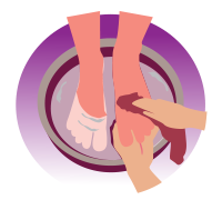 Image of foot washing