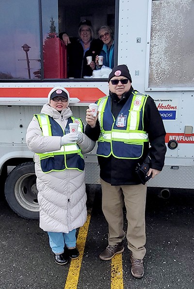 Two EDS volunteers.