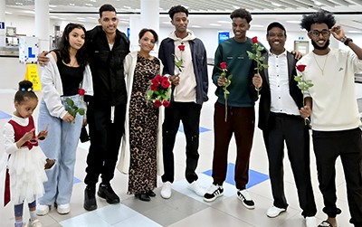 A long-awaited reunion at the airport in Halifax in April 2026