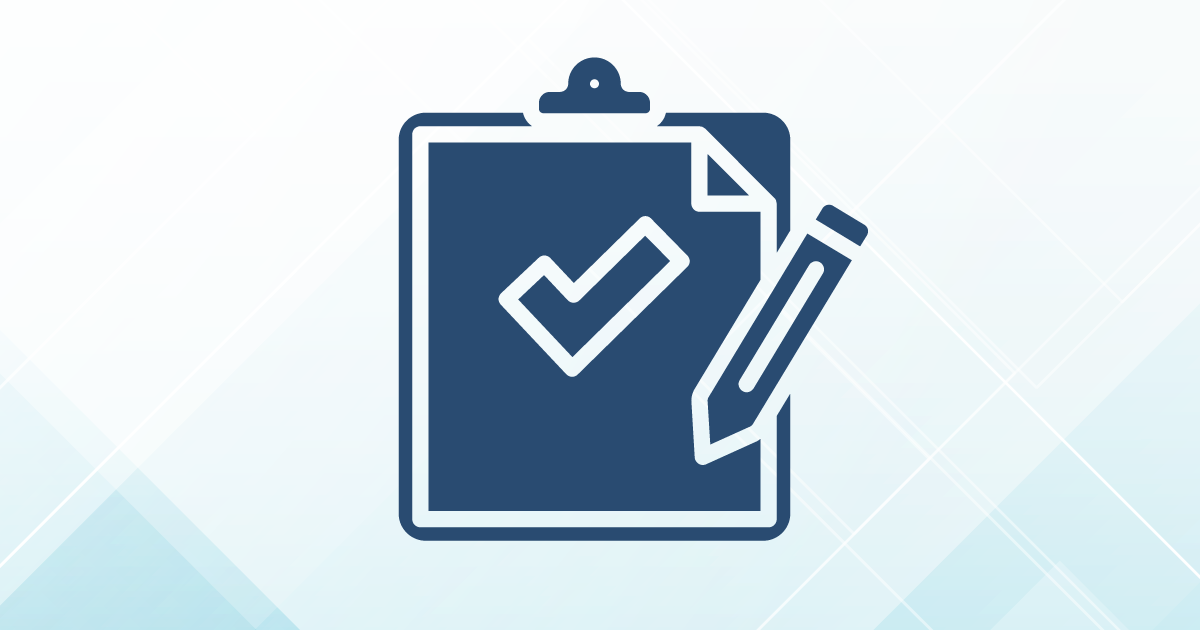 Icon of a clipboard and pencil representing Survey