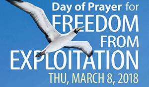Day of Prayer for Freemdon from Exploitation, Thursday March 8, 2018