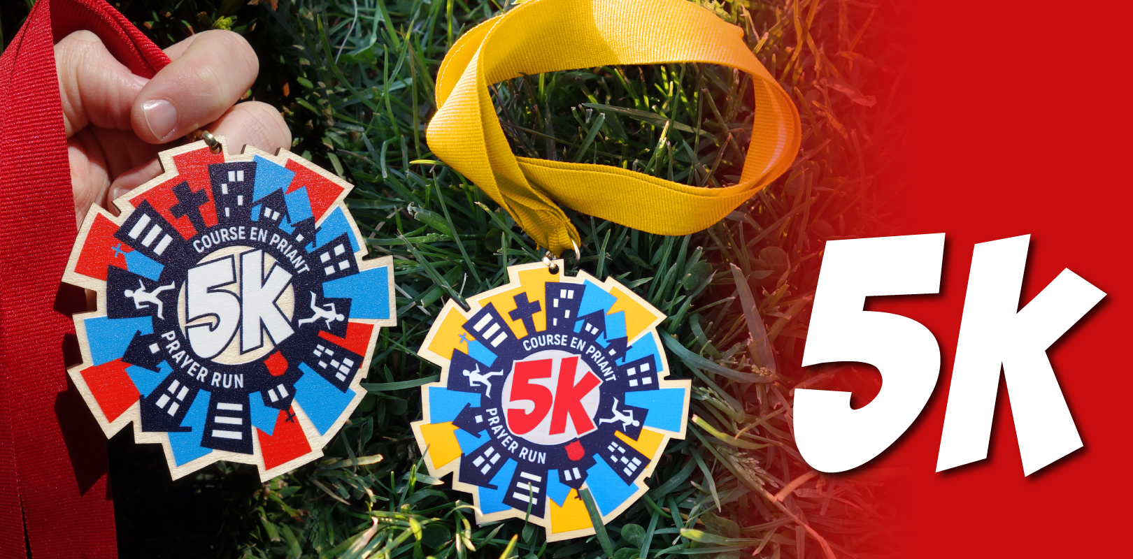5k Prayer Run medal
