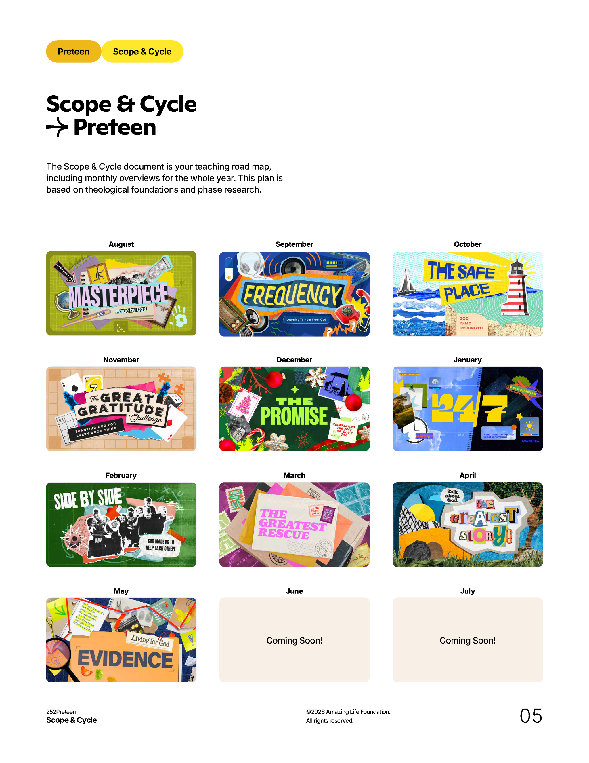 Many themes from Preteen 252Kids Scope and Cycle