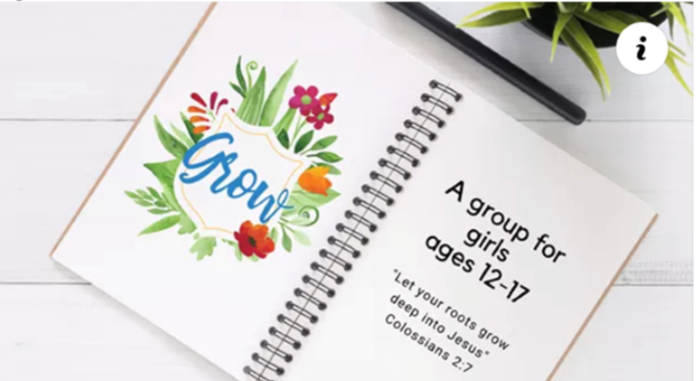 GROW for Girls GROW program for girls 12-17 advertisement