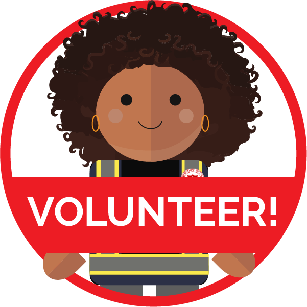 Volunteer with us button