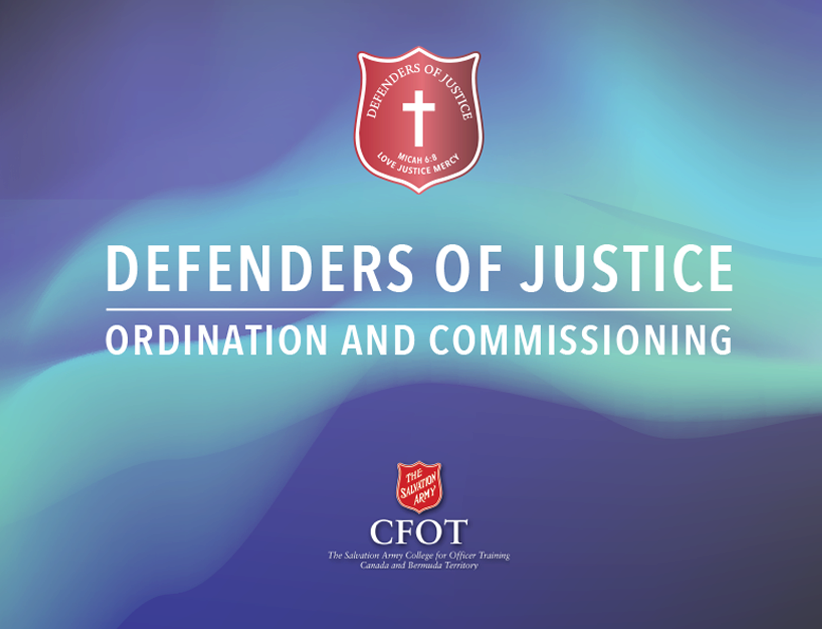 Front cover of Ordination and Commissioning Order of Service booklet 