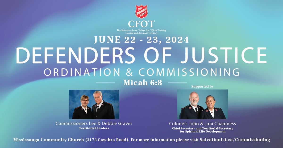 CFOT event banner with photos of Commissioners Lee and Debbie Graves and Colonels John and Lani Chamness.
