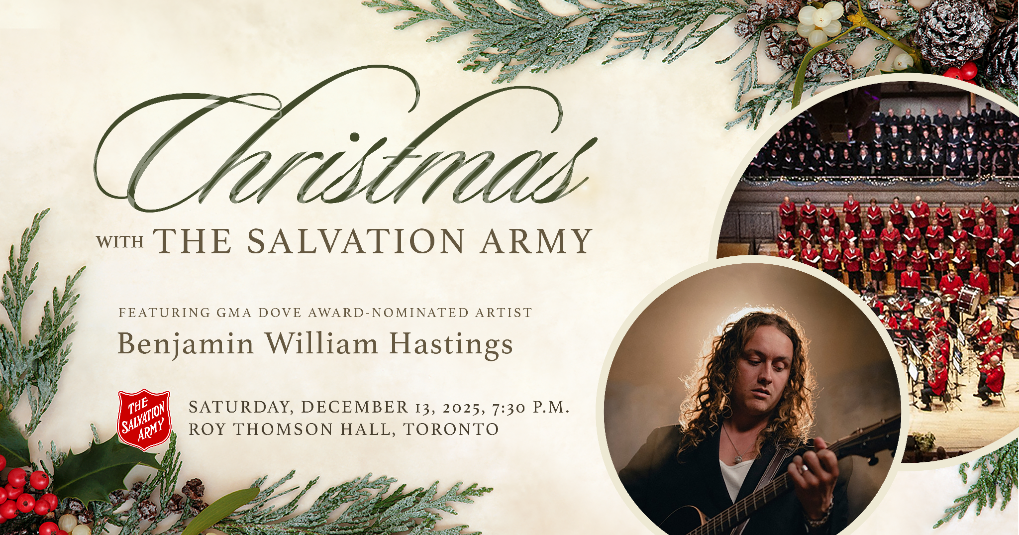 Christmas With the Salvation Army promotional graphic.