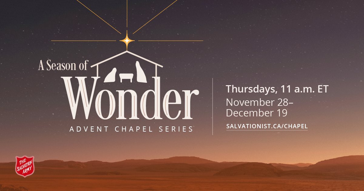 Advent Chapel Services. A Season of Wonder series.