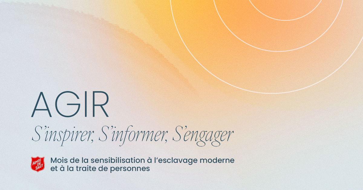 Header Image: "Step Up and Be, Modern Slavery and Human Trafficking Awareness Month"