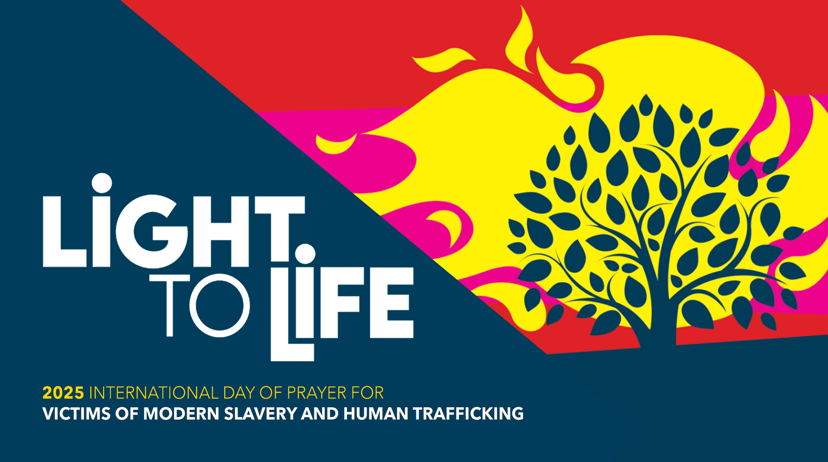 International Day of Prayer for Victims of Human Trafficking 2024 banner.