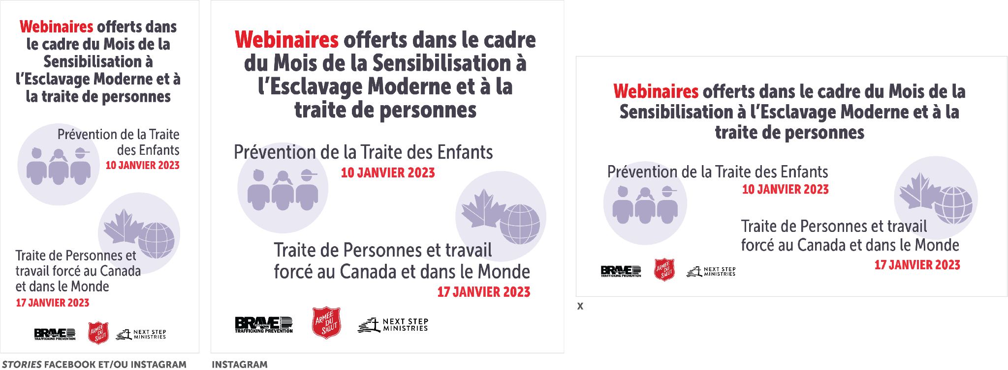 Matériel promotionnel – Webinaires 