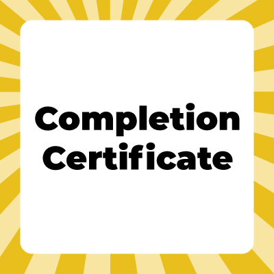 Completion Certificate