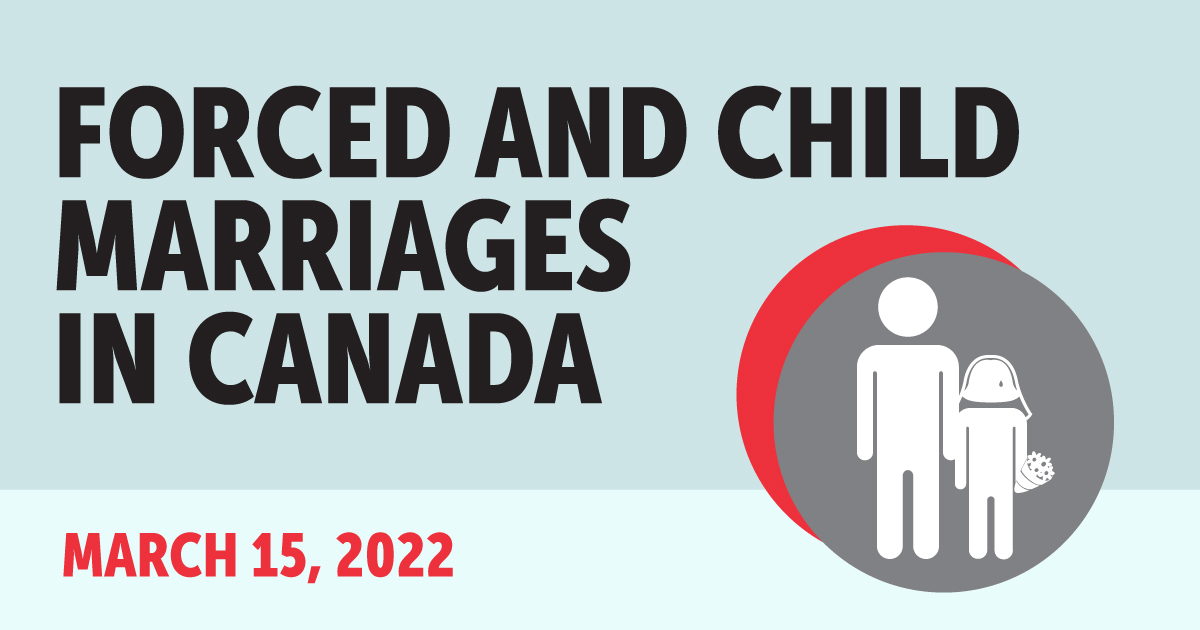 Forced and Child Marriages in Canada graphic