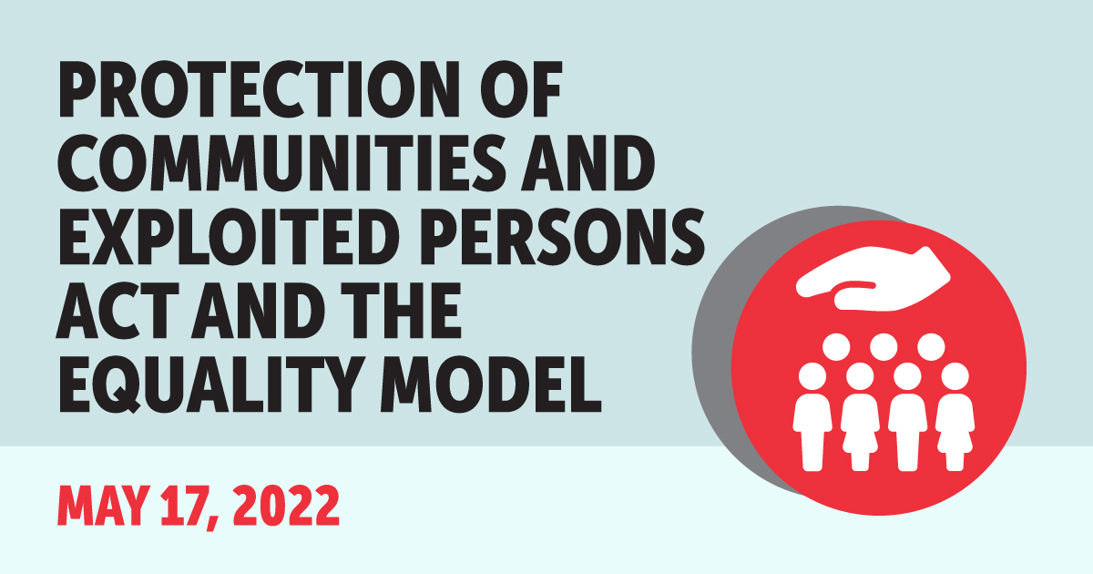 Protection of Communities and Exploited Persons Act and the Equality Model graphic