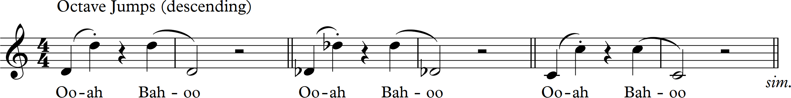 Octave Jumps (descending)