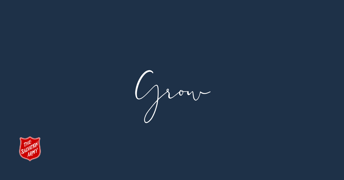 "Grow" web banner