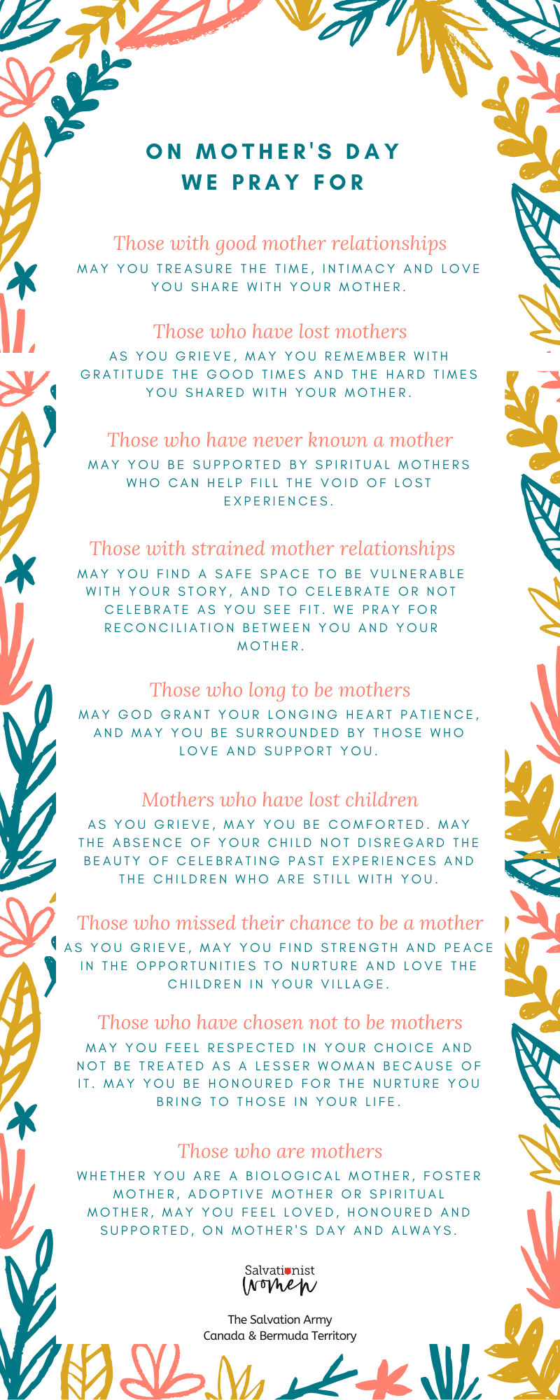 Mother's Day Prayer Bookmark PNG