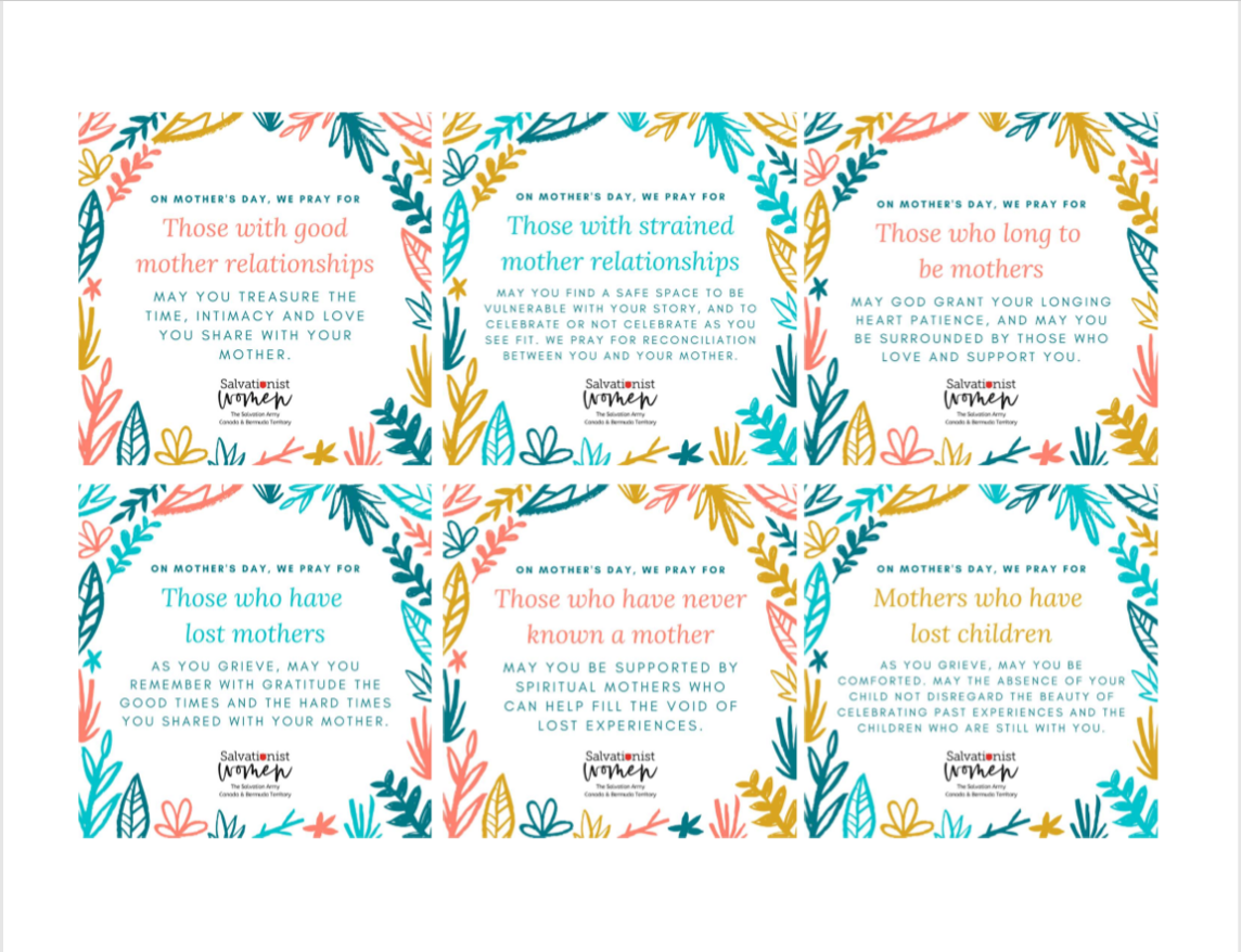 Mother's Day Printable Squares Graphic PDF