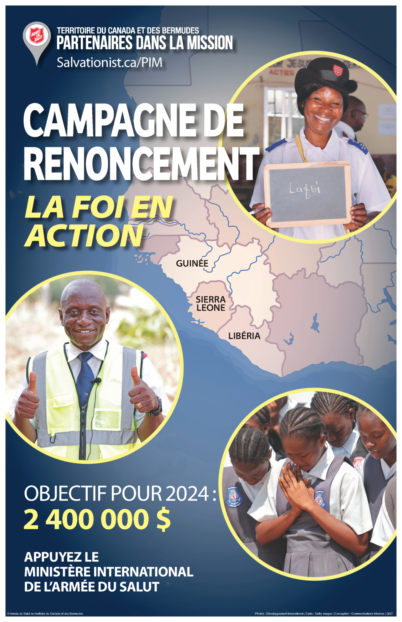 Partners in Mission poster 2024 in French