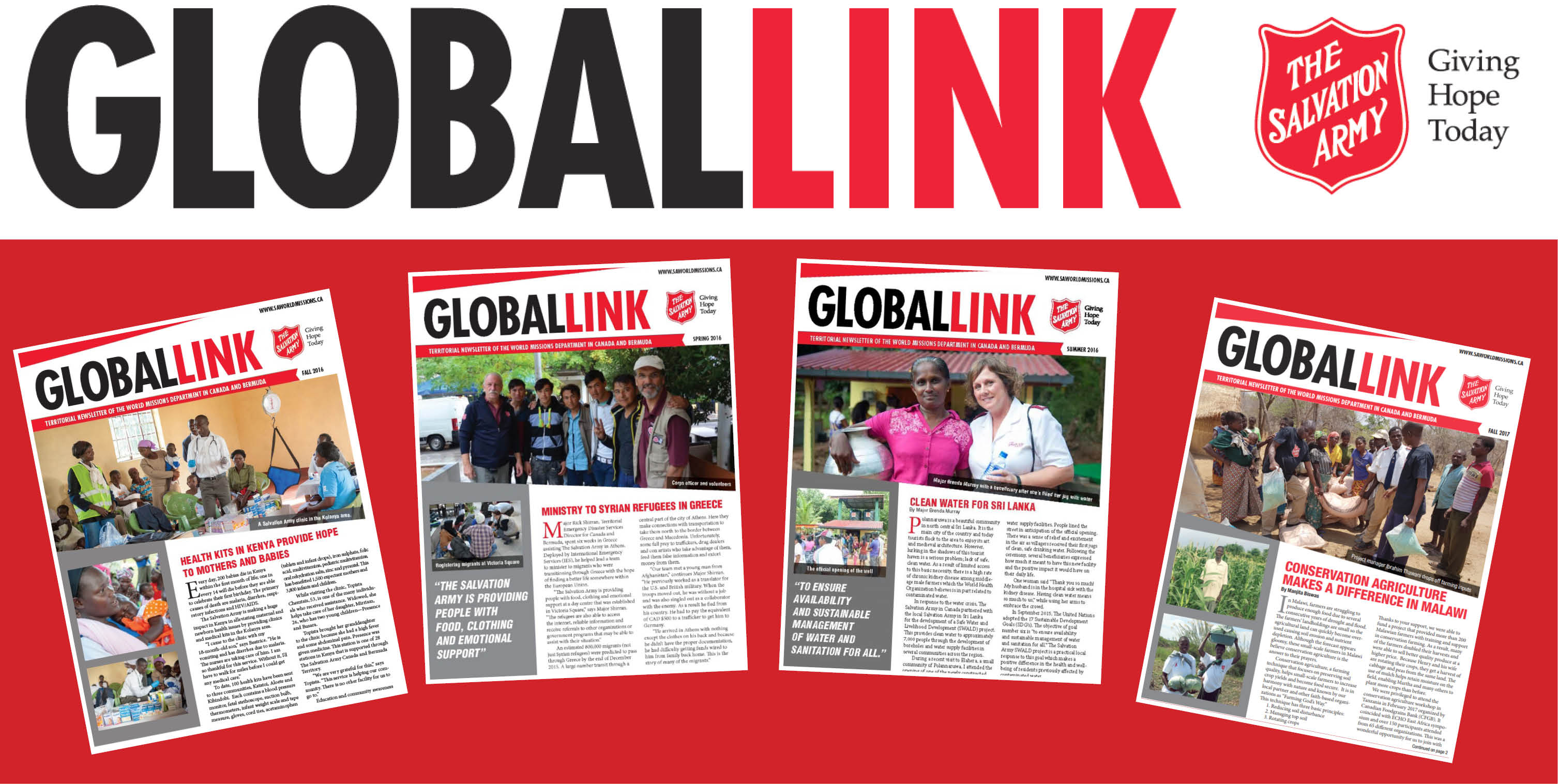 Global Link newsletters banner graphic