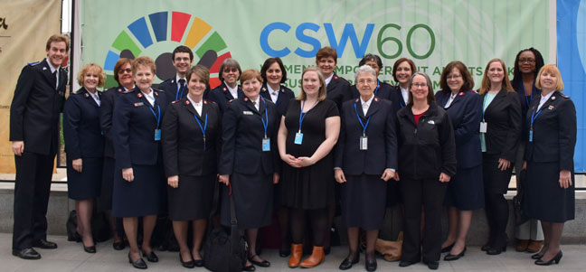Salvationists Attend Session of the Commission on the Status of Women
